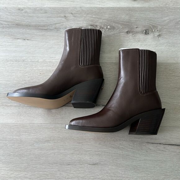 Coach Prestyn Leather Boots Maple 5 NWT IN BOX - Picture 8 of 12